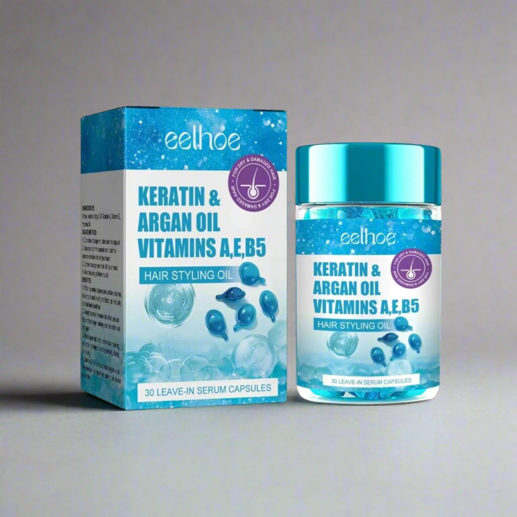 EELHOE Vitaminas - Aceite de Keratina, Esencia Anti-Caída y Nutrición Intensiva